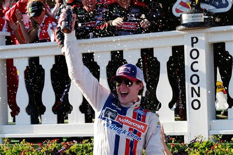 Nascar Pocono Results 2017 Ryan Blaney Wins Pocono 400