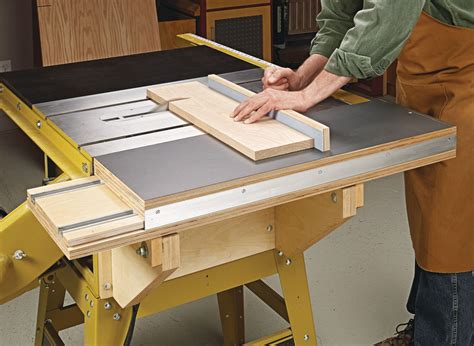 Sliding Saw Table Woodworking Project Woodsmith Plans