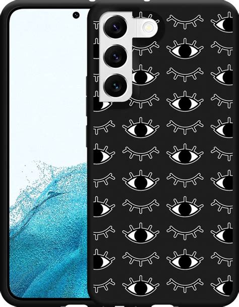 Galaxy S22 Hoesje Zwart I See You Designed By Cazy Bol