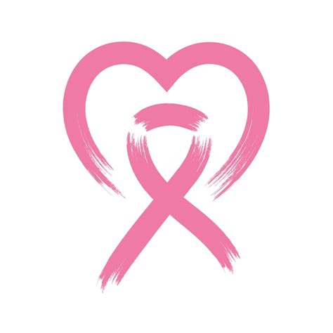 Breast Cancer Awareness Heart Art Images Free Download On Freepik