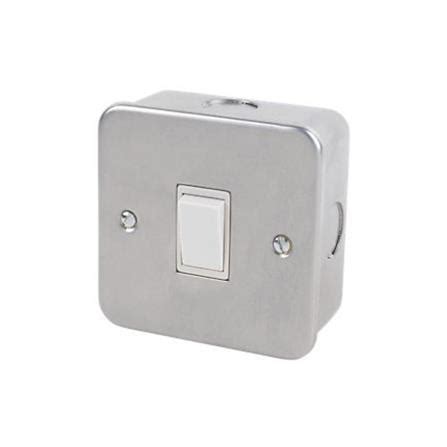 Nne Gang Way Metal Clad Switch Grey