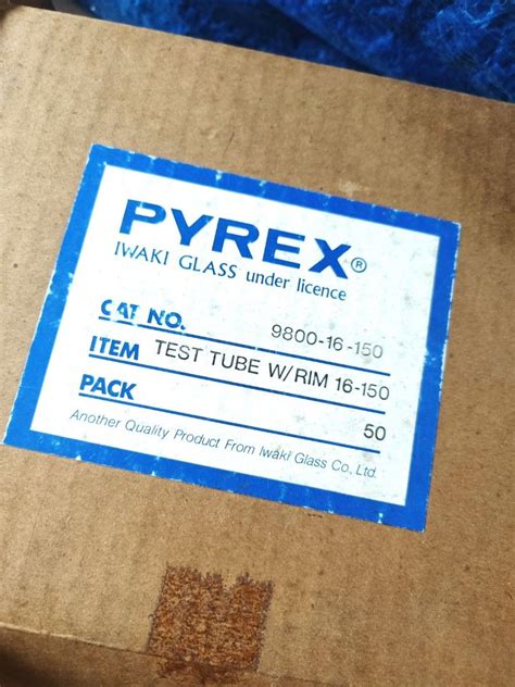 Pyrex Glass Test Tubes 98pcs Everything Else On Carousell