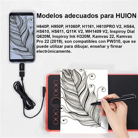 L Piz Digital Huion Pw Tabletas Gr Ficas