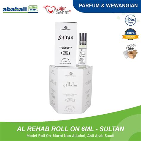 Jual Asli Parfum Majelis Al Rehab Non Alkohol Sultan Ml Roll On Minyak