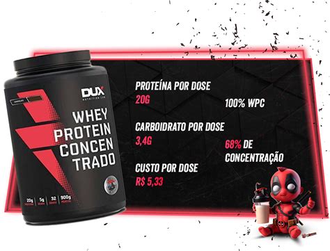 Whey Concentrado Dux 900g Ninja Suplementos Curitiba 41 3045 8841