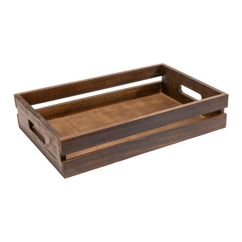 Wooden Tray With Handles Fits Stand Fresh Produce Displays