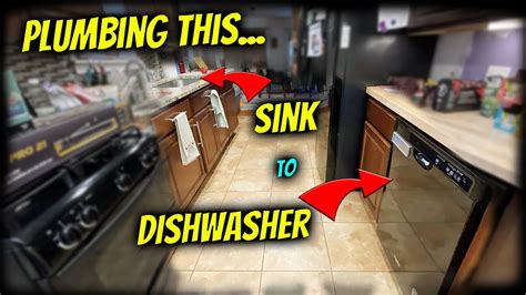 How To Plumb A Dishwasher Not Next To A Sink YouTube