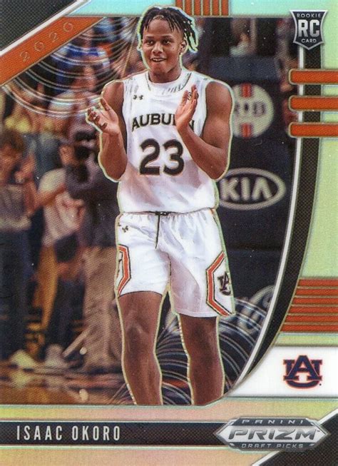 2020 21 PANINI PRIZM DRAFT ROOKIE SILVER PARALLEL RC ISAAC OKORO NO 44