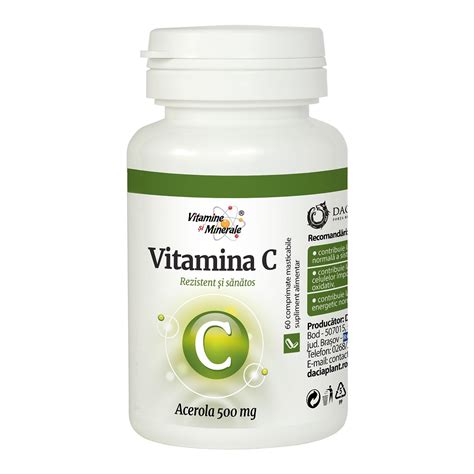 Vitamina C Cu Acerola Comprimate Dacia Plant Farmacia Tei Online