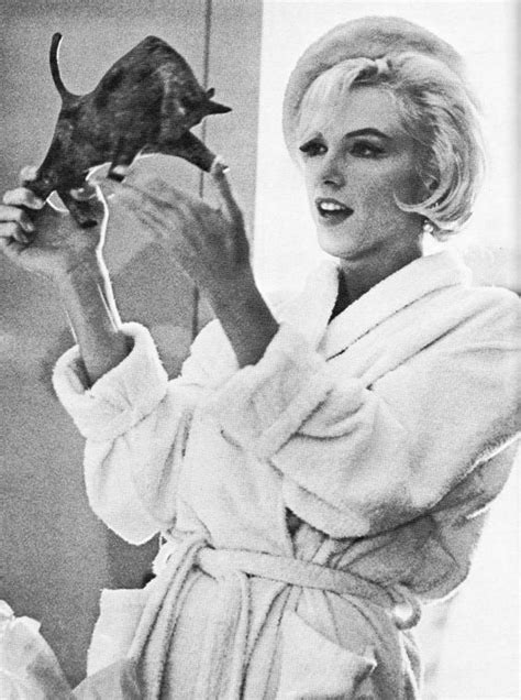 Marilyn Monroe In Her Dressing Room With A Birthday Gift From Director