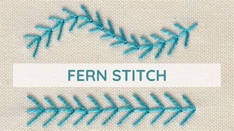 Mastering Fern Stitch Embroidery Step By Step Tutorial For Beginners