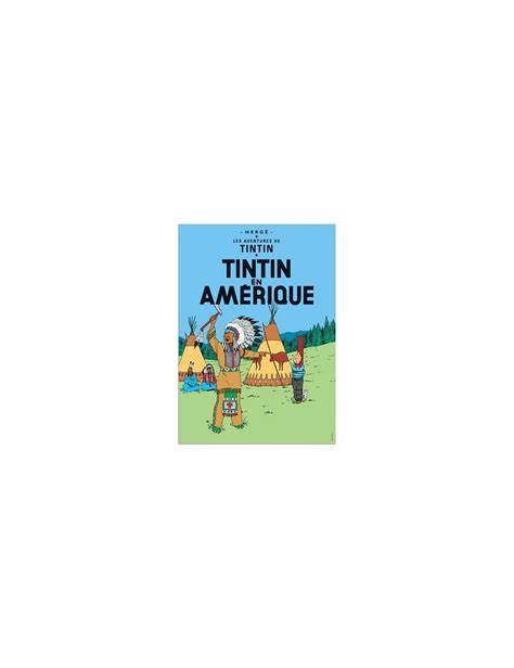 Tintin Poster -TINTIN EN AMERIQUE, Moulinsart 22020