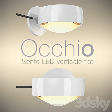 Occhio Wall Luminaire Sento Led Verticale Flat 2014 Wall Light 3D Model