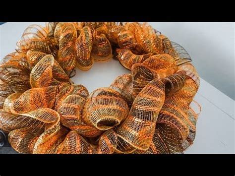 Diy Fall Ruffle Deco Mesh Wreath Dollar Tree Artofit