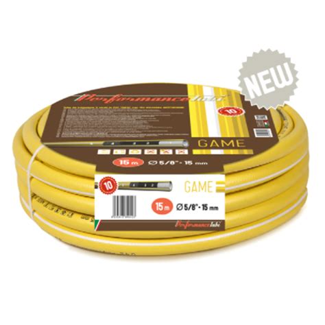 25 MT Ø 1 25 MM TUBO GIARDINO GIALLO 5 STRATI ANTITORSIONE IRRIGAZIONE