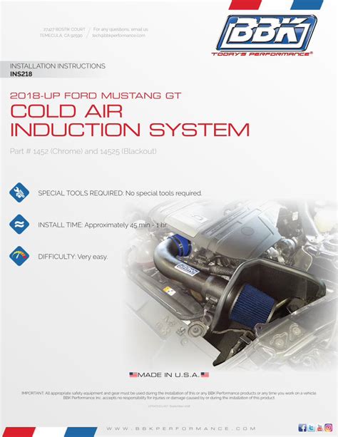 Pdf Up Ford Mustang Gt Cold Air Induction System Dokumen Tips