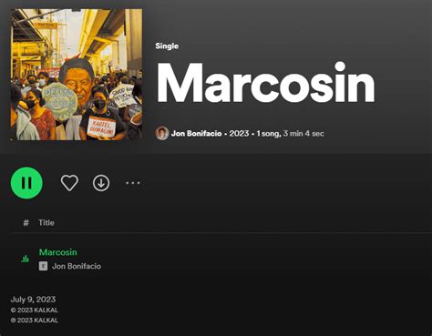 Jon Bonifacio On Twitter Marcosin Out Now On Spotify Youtube Music