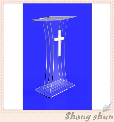 Acrylic Table Top Lectern Organic Glass Lectern Podium Tabletop Lectern