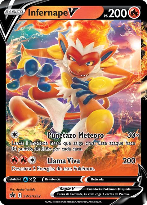 Infernape V SWSH Promo 252 TCG WikiDex la enciclopedia Pokémon