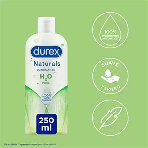 Lubricante Base Agua Durex Naturals H2O De 250ml