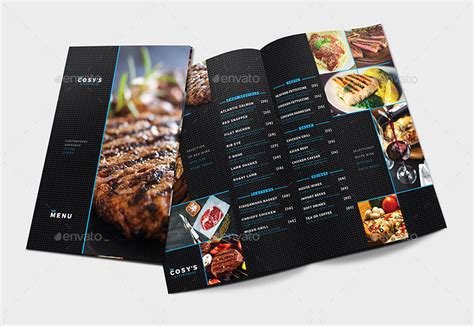 Folding A3 Menu Template Print Templates Graphicriver