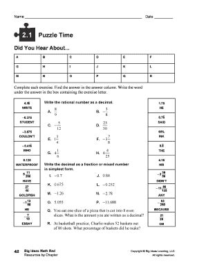 Puzzle Time Answers Fill Online Printable Fillable Blank