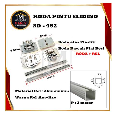 Jual Roda Rel Pintu Lemari Sliding Geser Slowmotion Sd Pintu