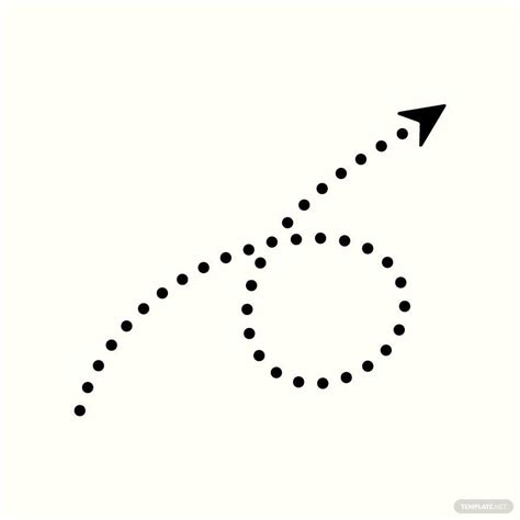 Free Dotted Arrow Vector Download In Illustrator Eps Svg  Png