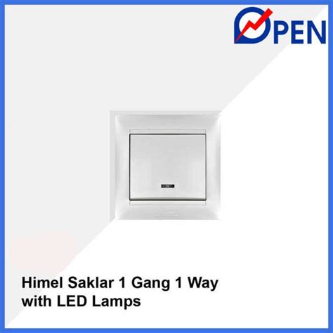 Jual Saklar Engkel Hwds1sl 1 Gang 1 Way Dengan Iluminasi Led Himel Di