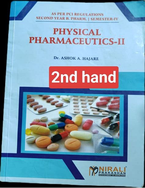 Physical Pharmaceutics Nirali Th Sem Nd Hand Mrp Rs Ashoka