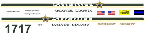 1/24-1/25 Orange County, Florida Sheriff's Department waterslide decal – JNS DECALS