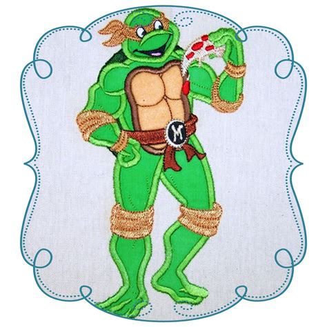 Ninja Turtle Applique Bernina Embroidery Turtle Ninja Turtle Party