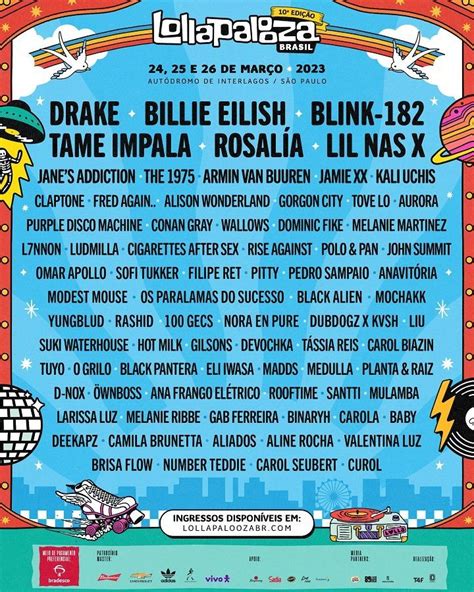 Lollapalooza anuncia line-up de 2023 com Blink 182, Billie Eilish e ...