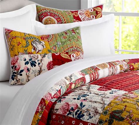 Natasha Floral Patchwork Quilt Sham Pottery Barn