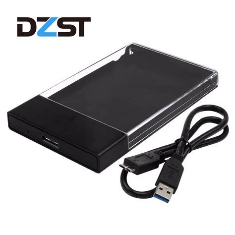 Dzlst Micro B External Hard Drive Enclosure Inch Transparent Hdd