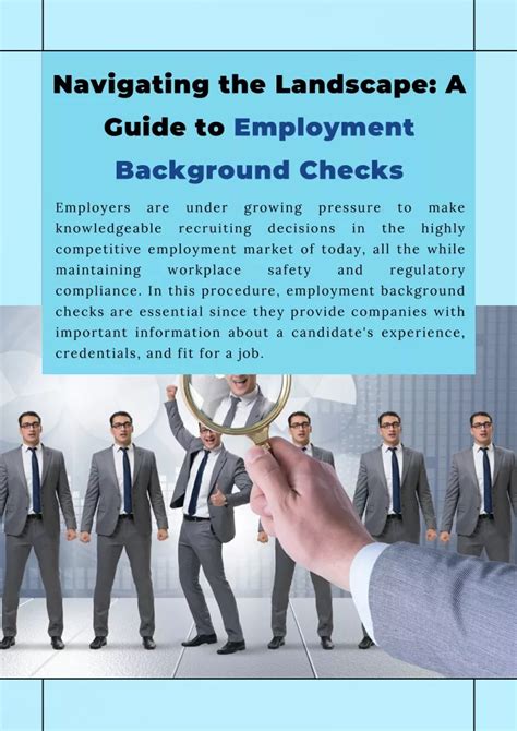 Ppt Navigating The Landscape A Guide To Employment Background Checks