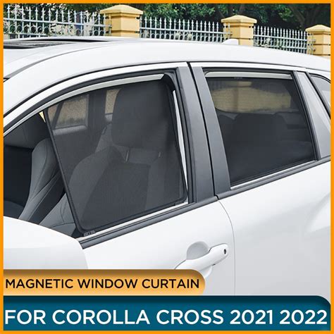 Magnetic Window Sunshade Curtain For Toyota Corolla Cross 2022 2021 Car Side Sun Shade Window