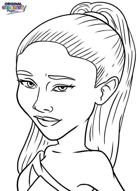 Ariana Grande Coloring Pages At Free Printable