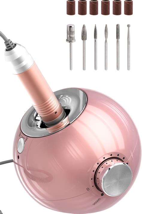 Delanie Spherical Nail Drill Machine 35 000 RPM Rechargeable For