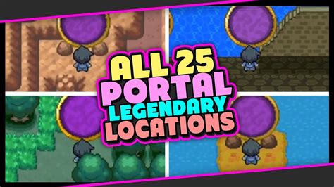 POKEMON UNBOUND ALL PORTAL LEGENDARY LOCATIONS GUIDE YouTube