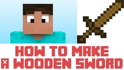 Minecraft Tutorial How To Make A Wooden Sword In Minecraft Youtube