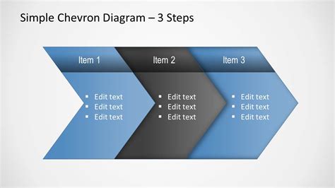 Simple Chevron Process Flow Diagram For Powerpoint Slidemodel Nbkomputer