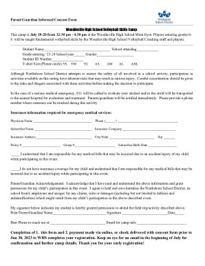 Fillable Online Parent Guardian Informed Consent Form And Flyer