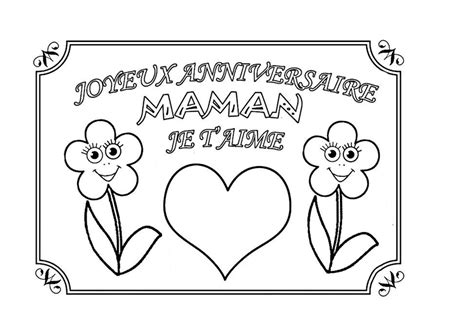 Coloriage Joyeux Anniversaire Avec Coeur T L Charger Et Imprimer