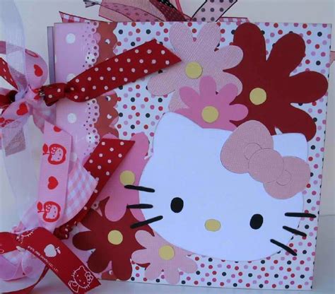 Hello Kitty Scrapbook Chipboard Album 6x6 Memory Book Premade Etsy