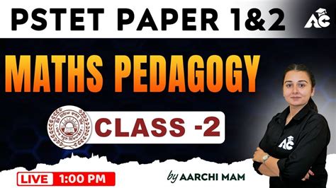 Pstet Maths Pedagogy Preparation Pstet Paper Punjab