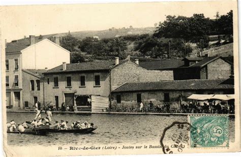 Rive de Gier Joutes sur le Bassin du Canal à Rive de Gier Cartorum