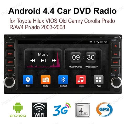 Din Android Inch Touch Screen Car Dvd Radio For Toyota Hilux