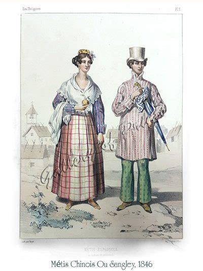 The 18th19th Century Fashion Of The Philippines Gallery Of Prints