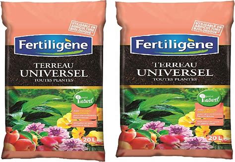 Fertiligene Lot Sacs De Terreau Universel L Toutes Plantes